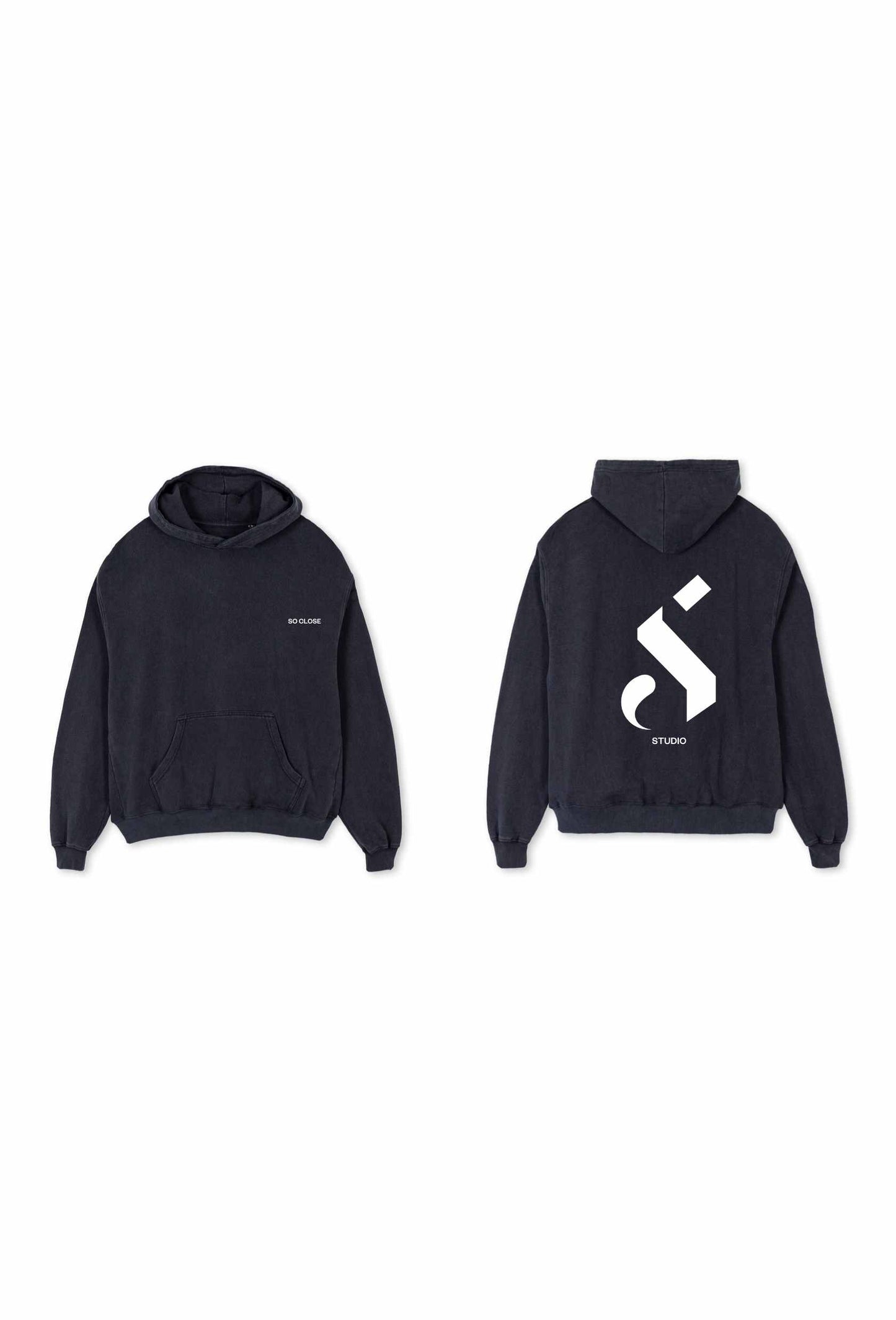 Heavyweight Washed gray hoodie - "S"