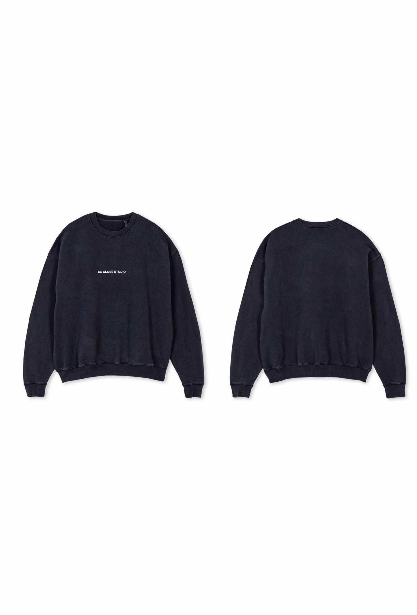 Heavyweight Crewneck gray - "So close studio"