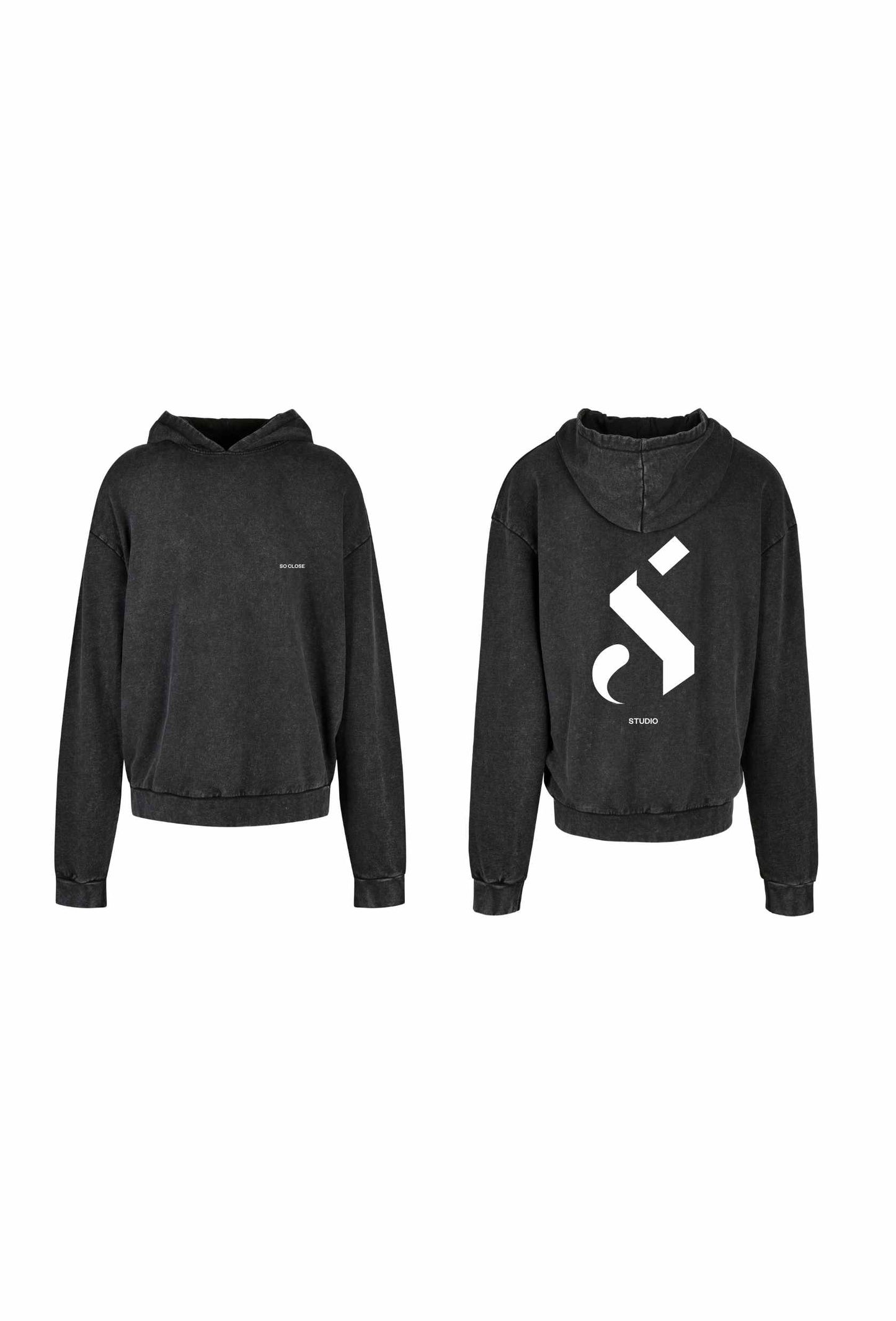 Lightweight washed gray hoodie - "S"