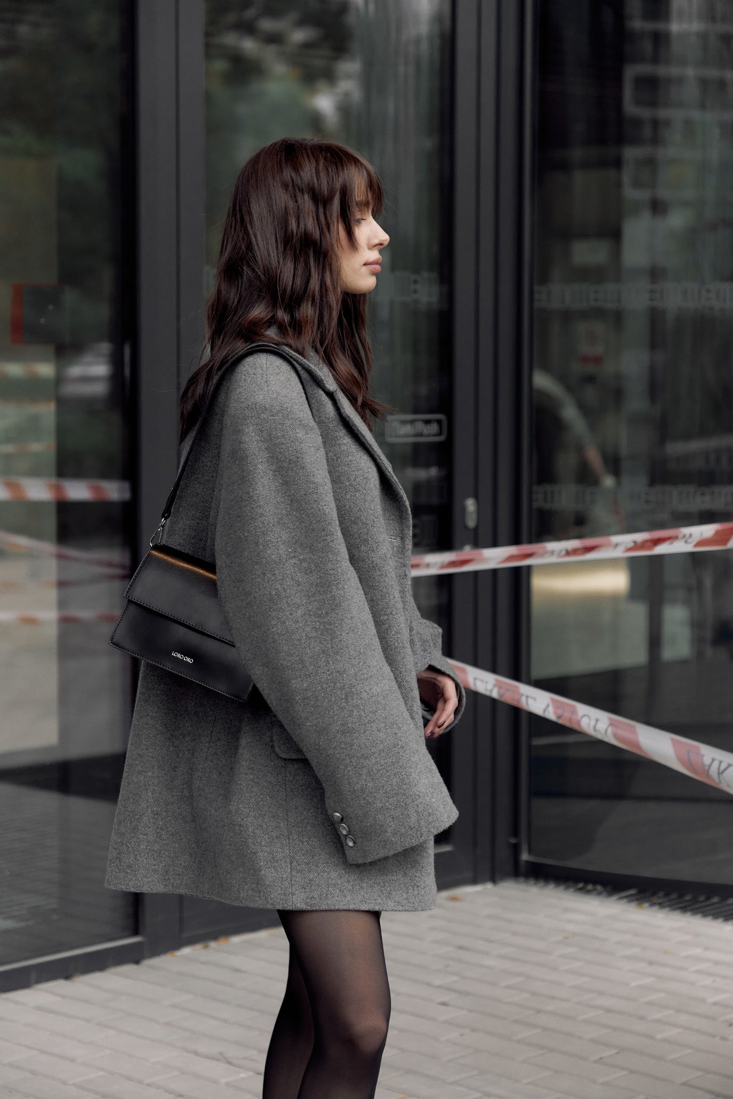 WOOL JACKET. GRAY