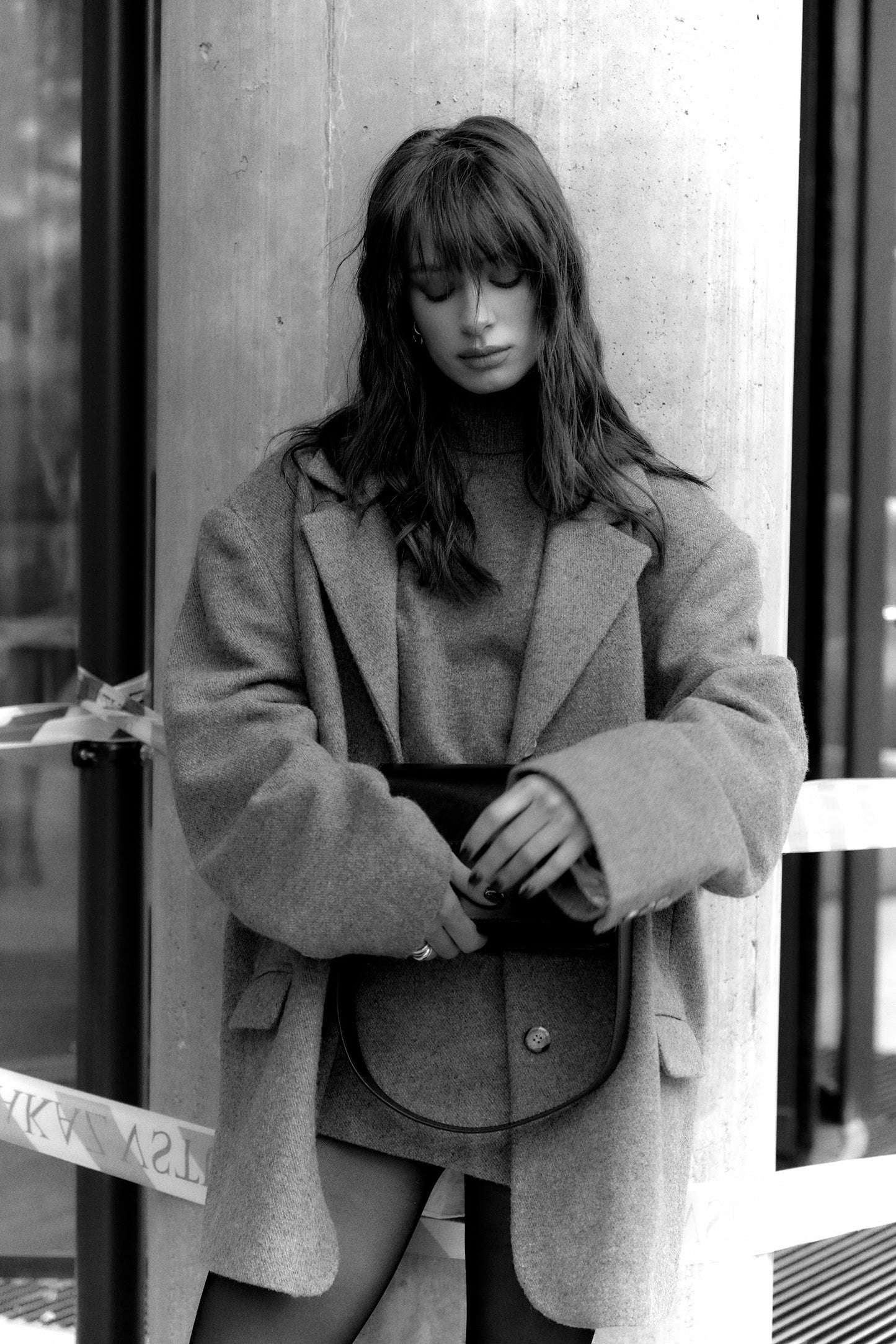 WOOL JACKET. GRAY