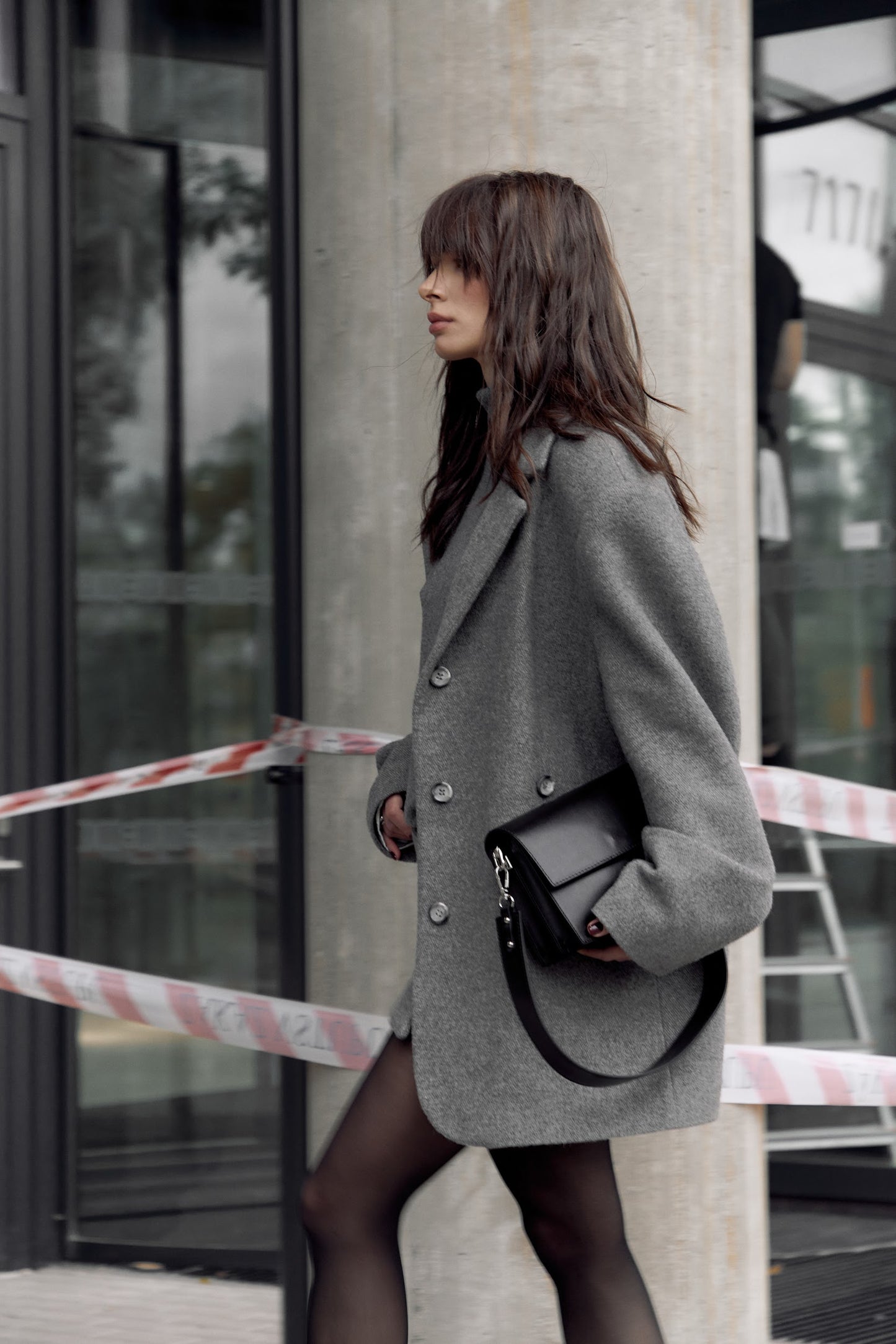 WOOL JACKET. GRAY
