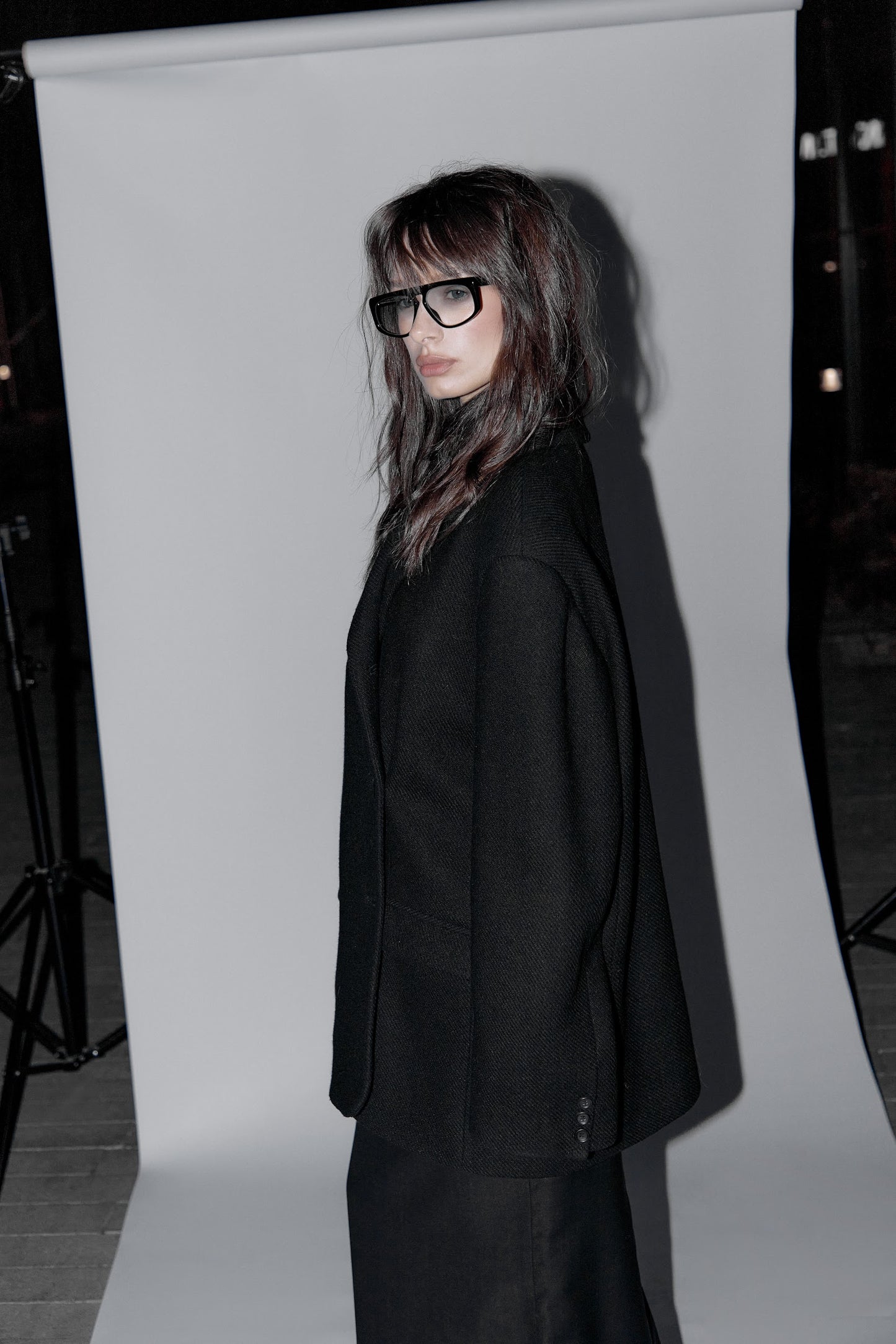 WOOL JACKET. GRAY
