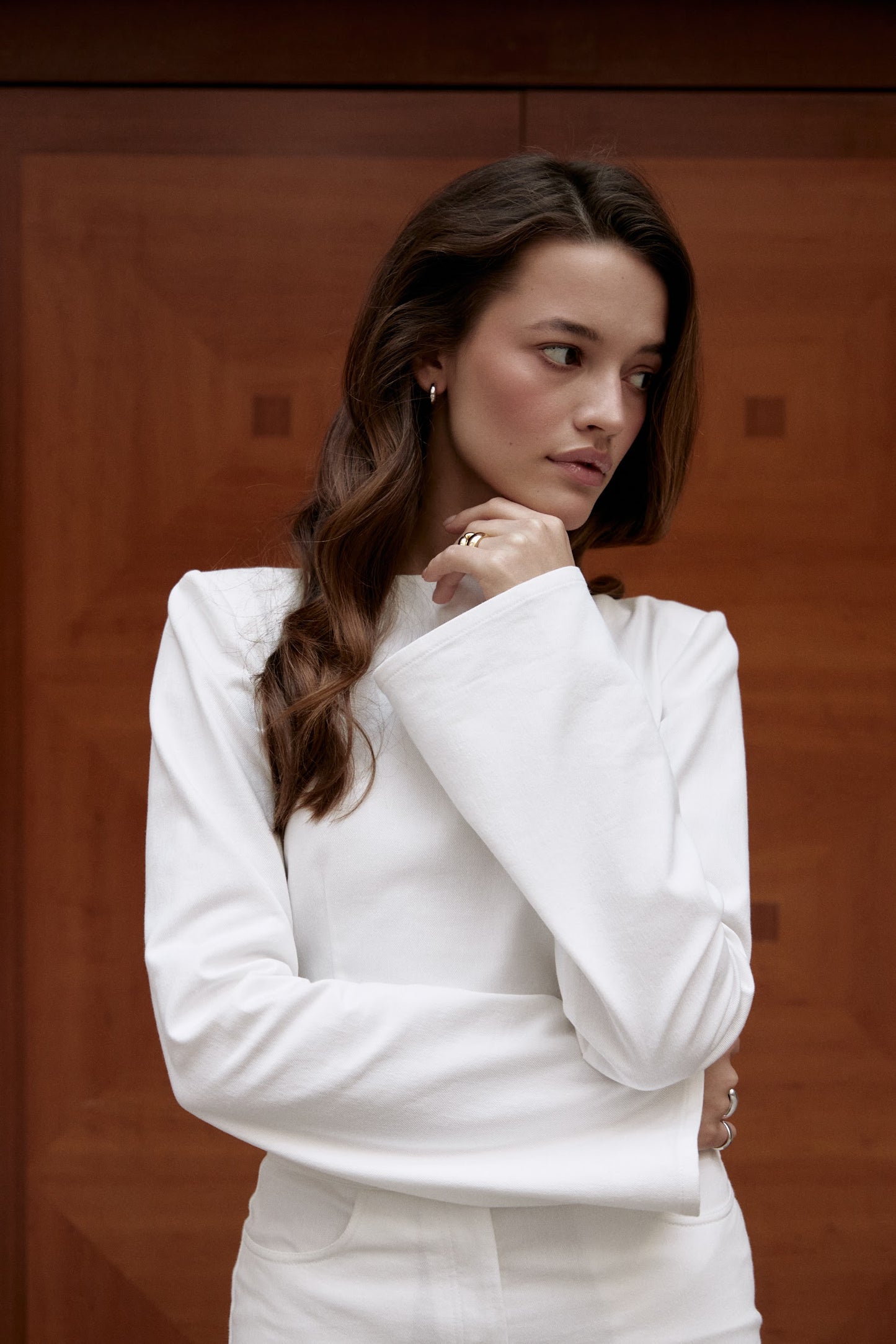 WHITE MAXI SKIRT AND TOP SET