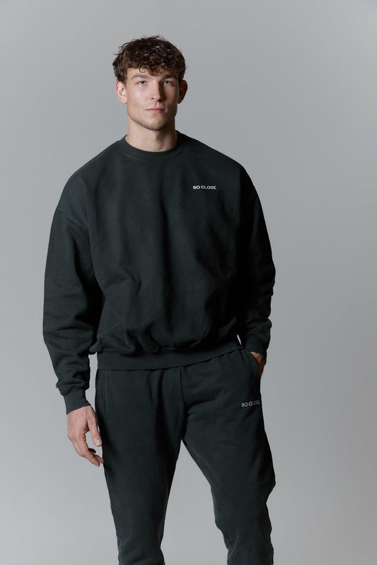 Heavyweight Crewneck grey - "By S"