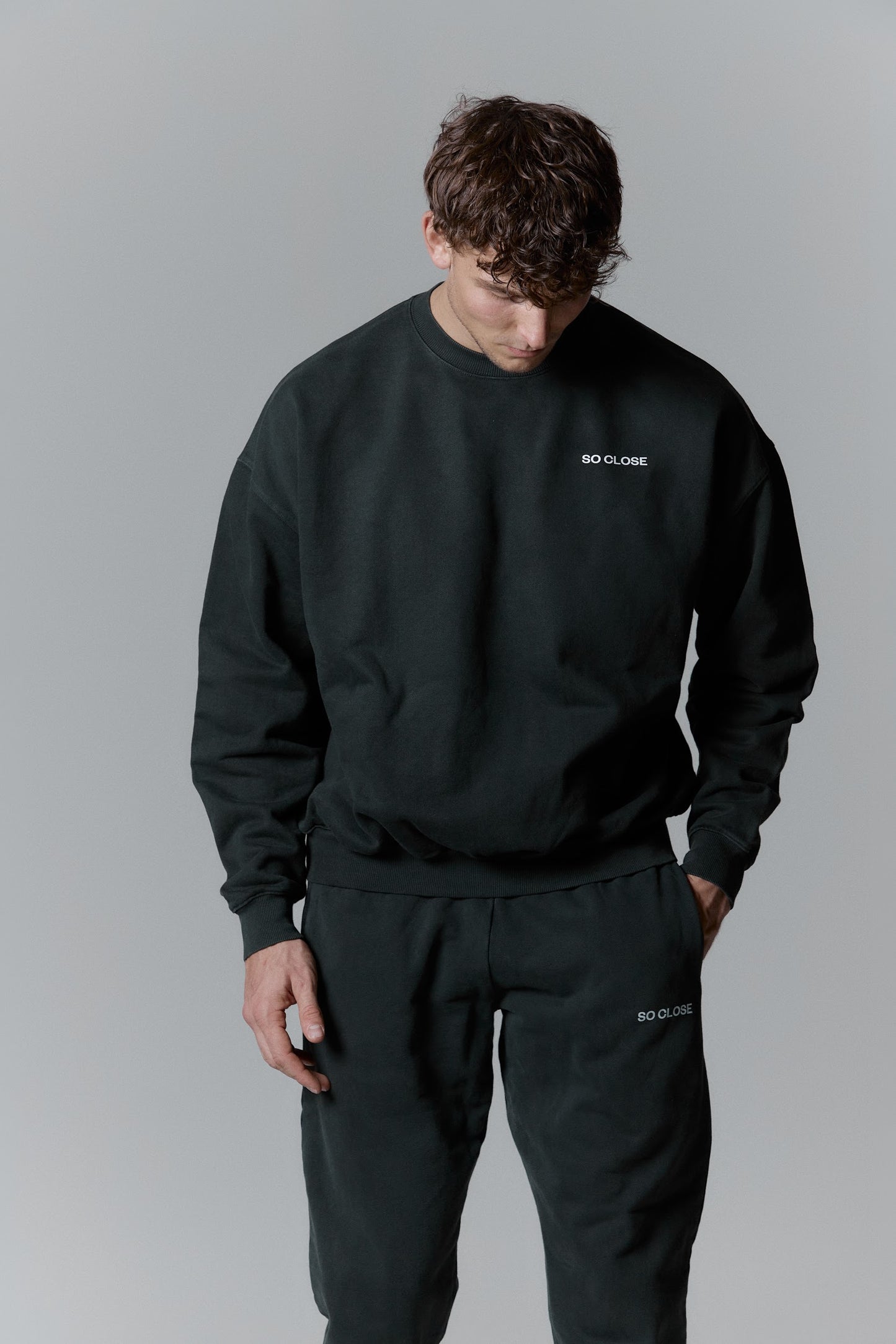 Heavyweight Crewneck grey - "By S"