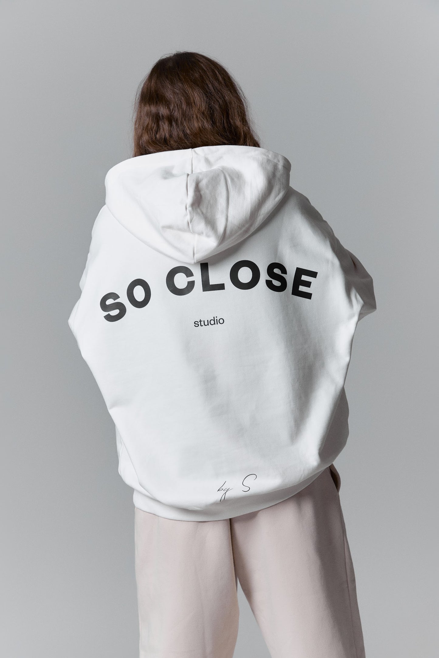 Heavyweight Off white hoodie - "S"