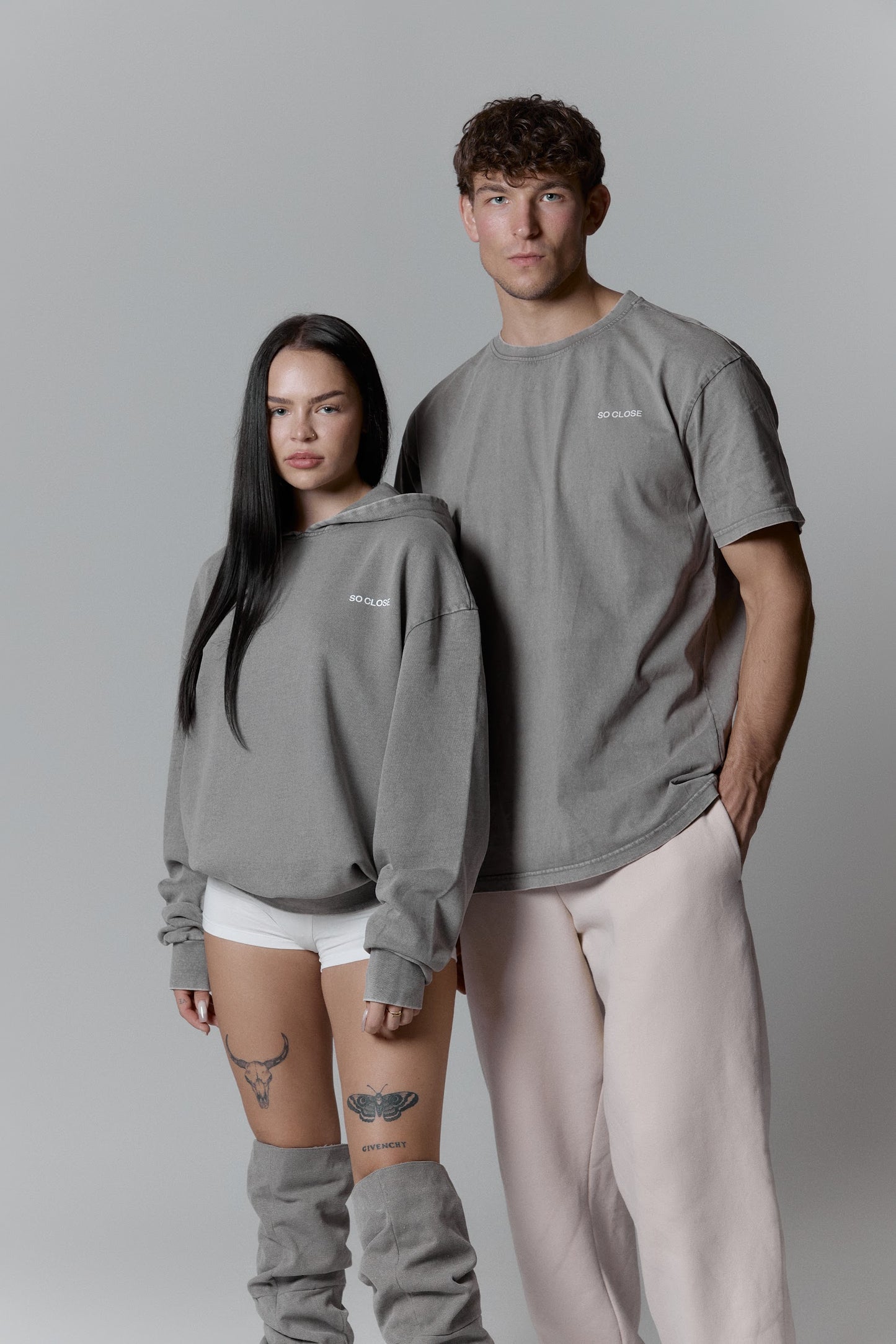 Lightweight asphalt hoodie - "S"