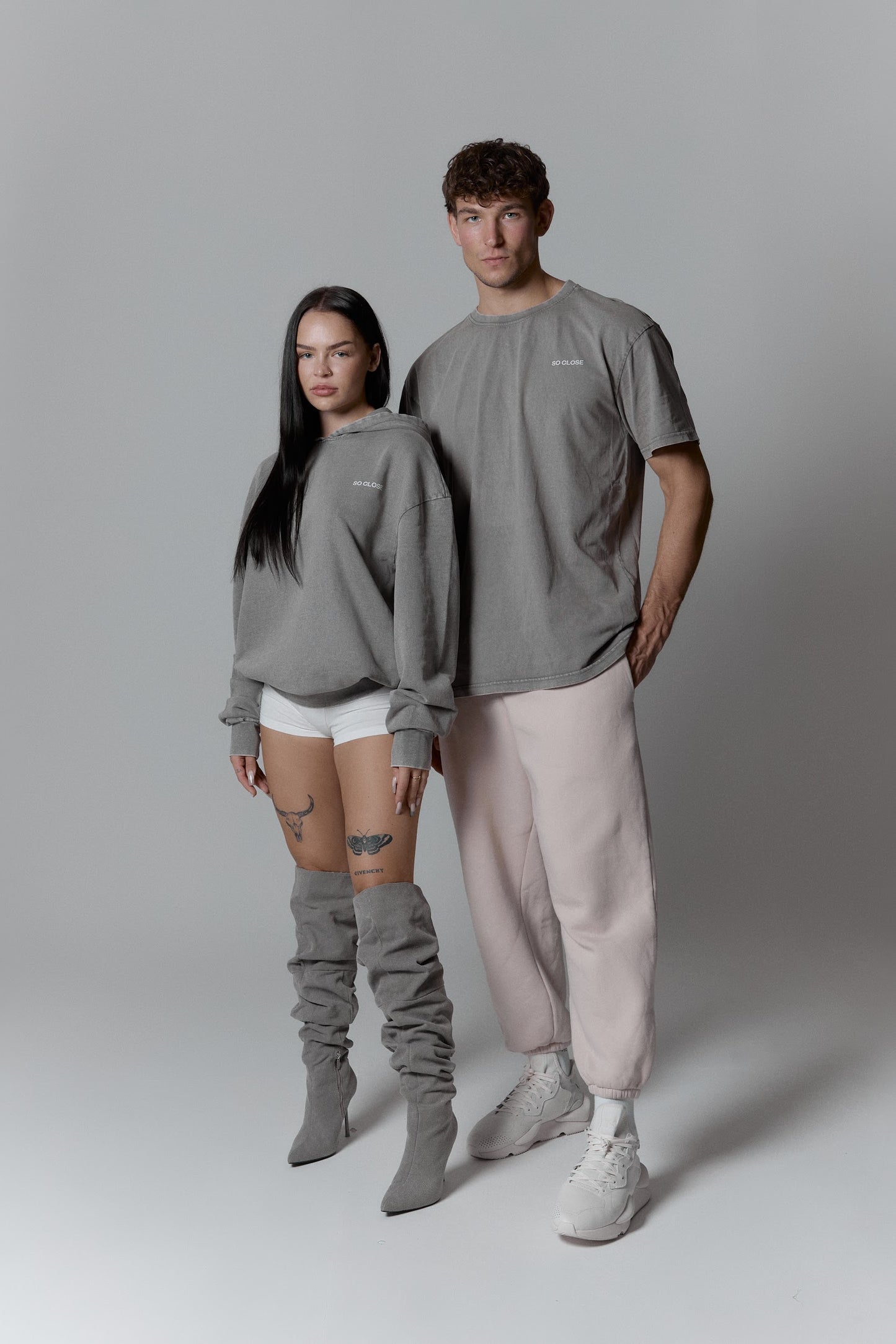 Lightweight asphalt hoodie - "S"