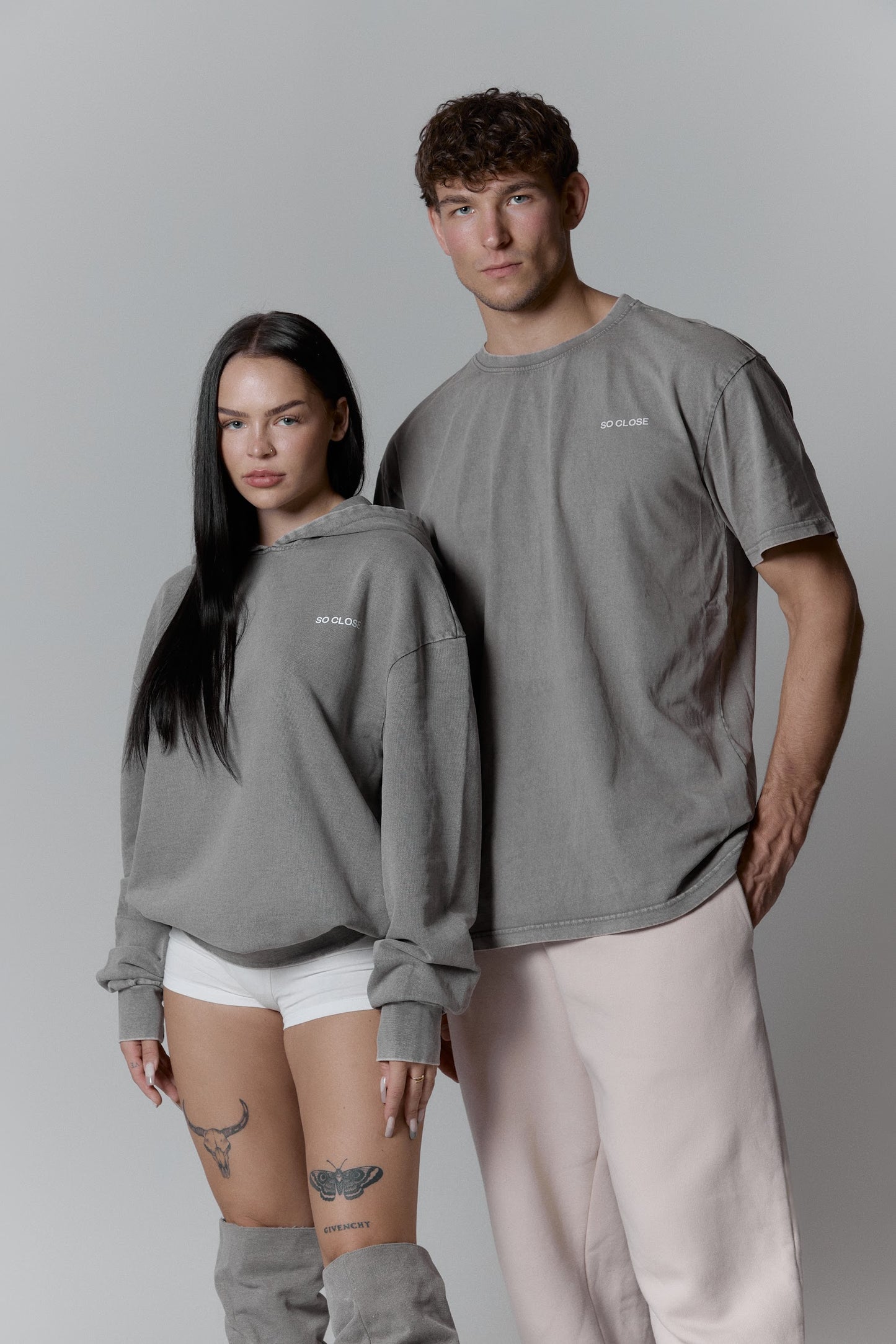 Lightweight asphalt hoodie - "S"