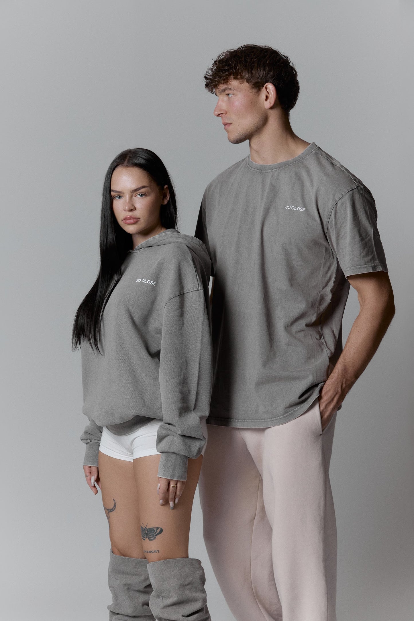 Lightweight asphalt hoodie - "S"