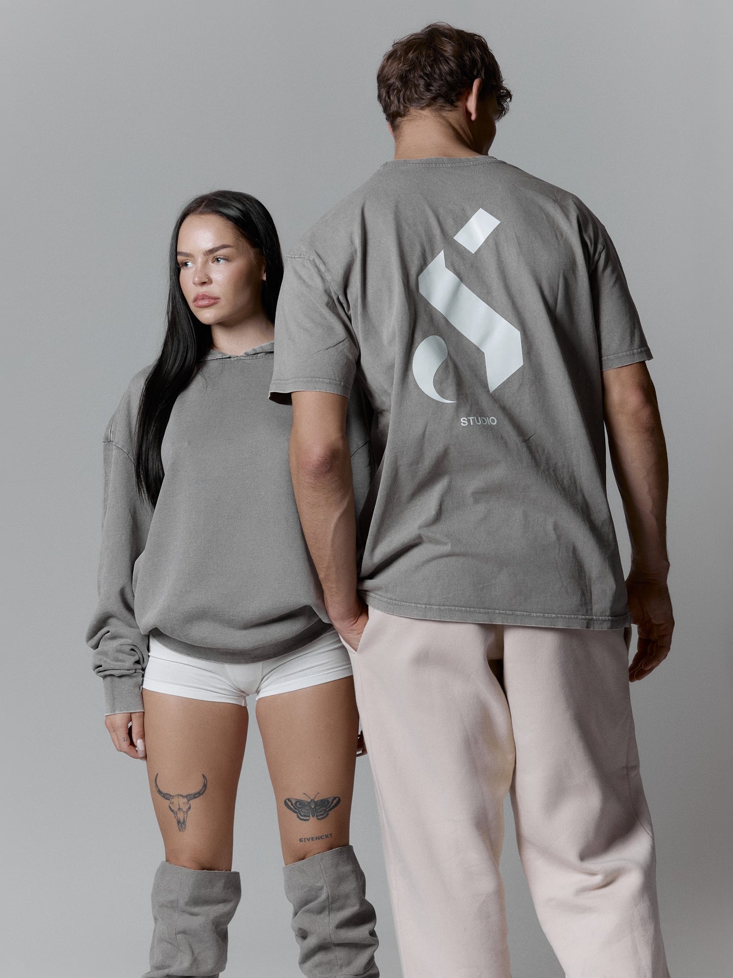 Lightweight asphalt hoodie - "S"