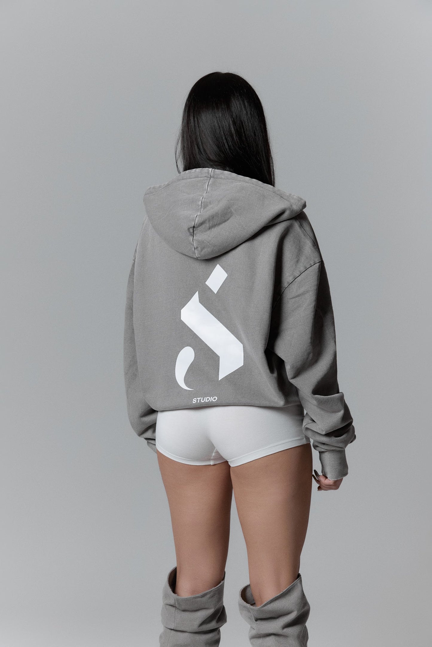 Lightweight asphalt hoodie - "S"