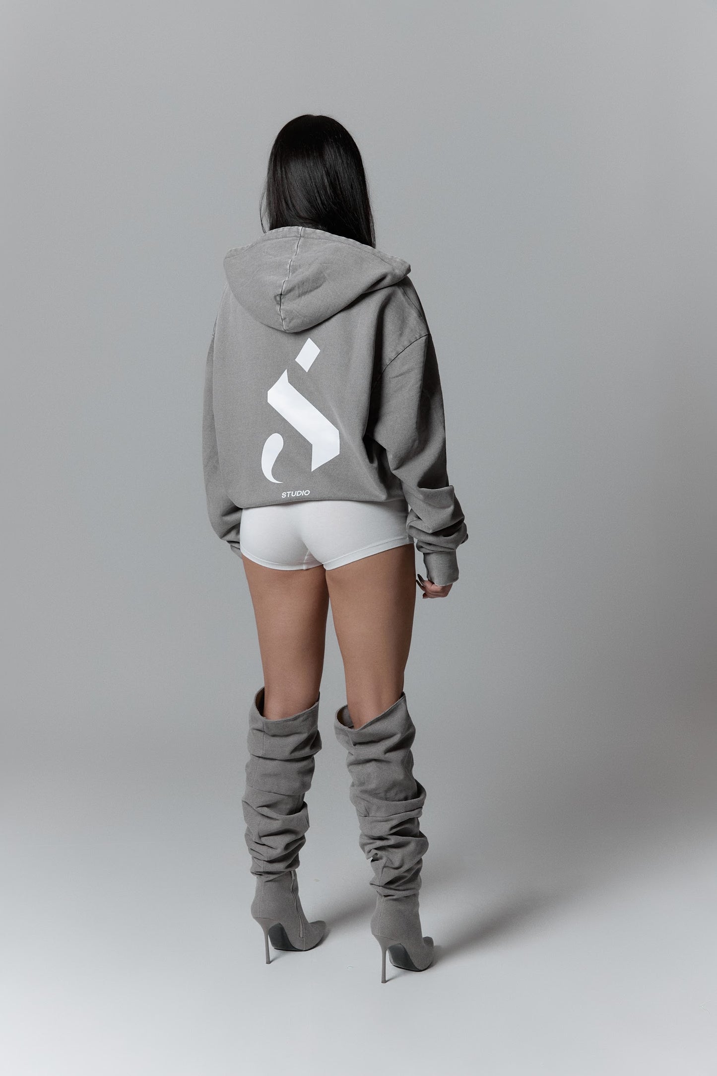 Lightweight asphalt hoodie - "S"