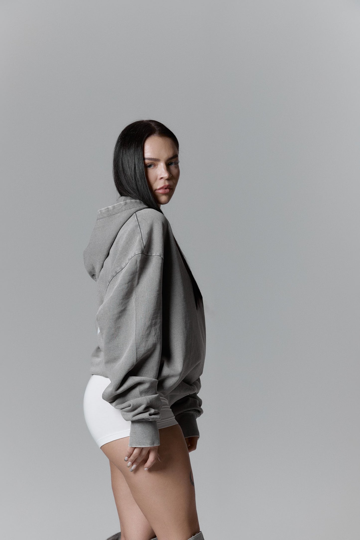 Lightweight asphalt hoodie - "S"