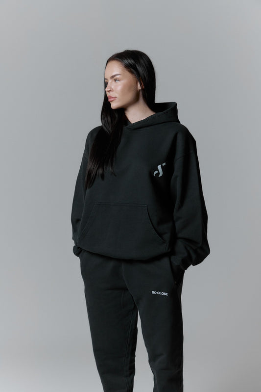 Heavyweight Washed grey hoodie - "By S"