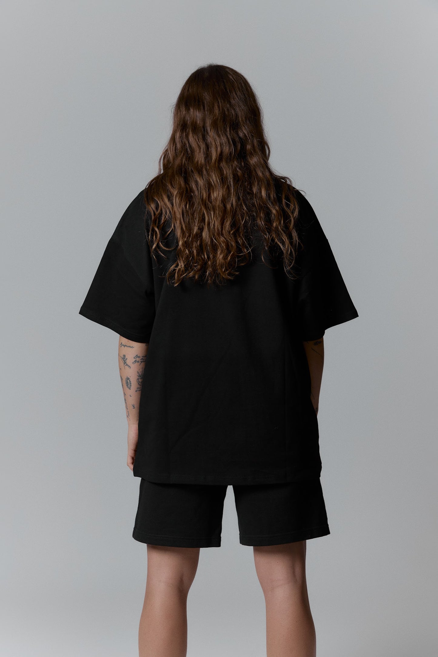 Heavyweight Washed gray t-shirt - "So close studio"