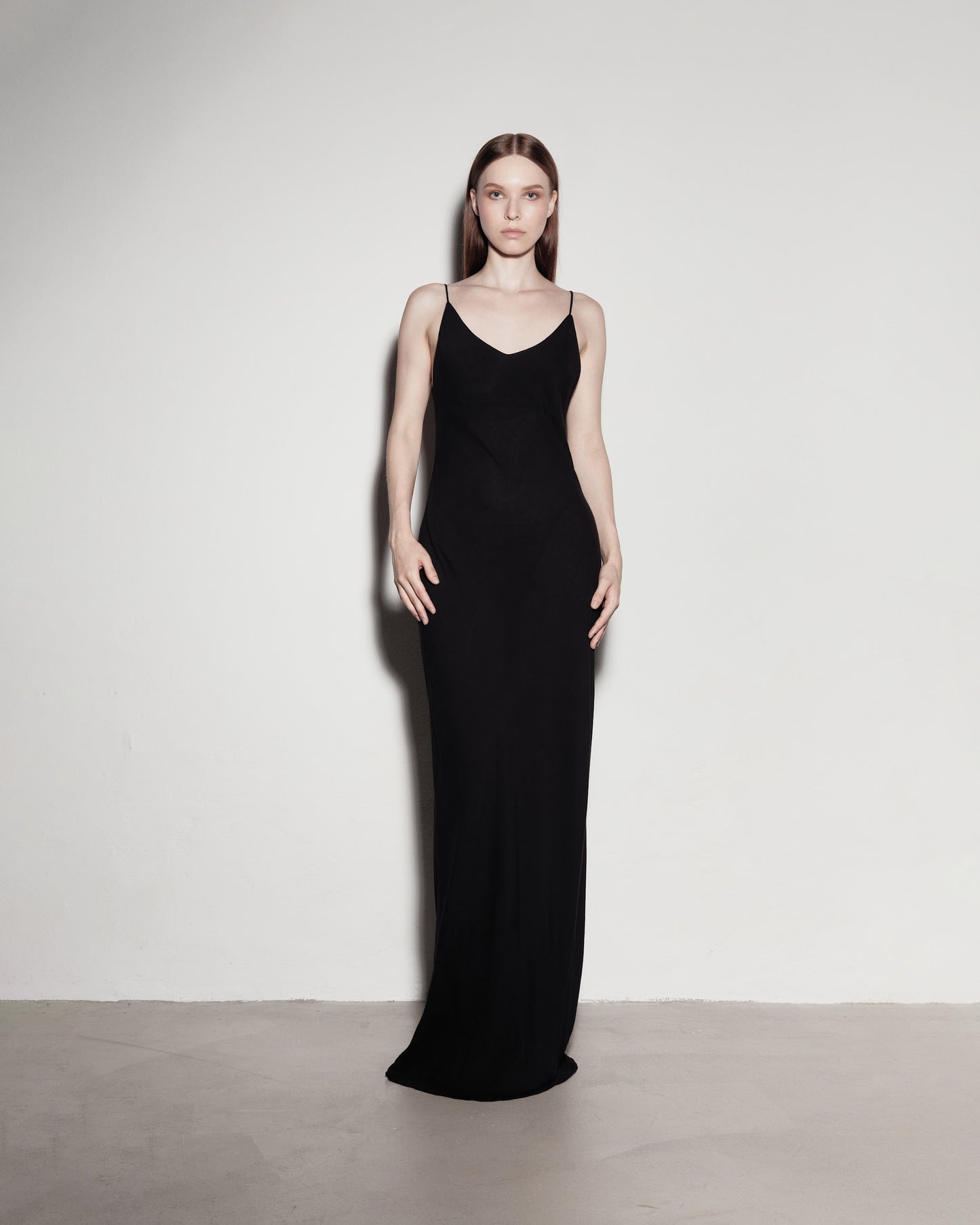 Max's dress with her back exposed. Black