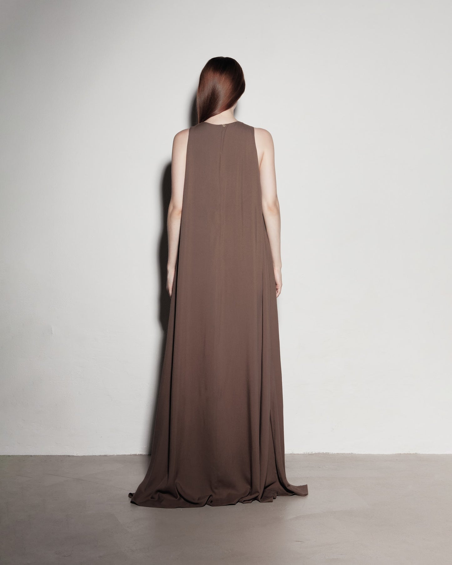 Loose MAXI dress. Brown