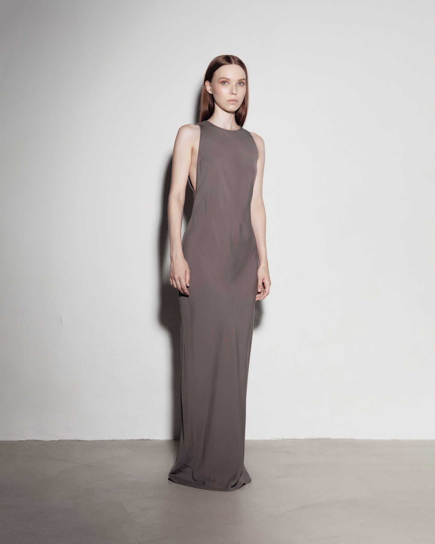 "DAILY" dress. Gray