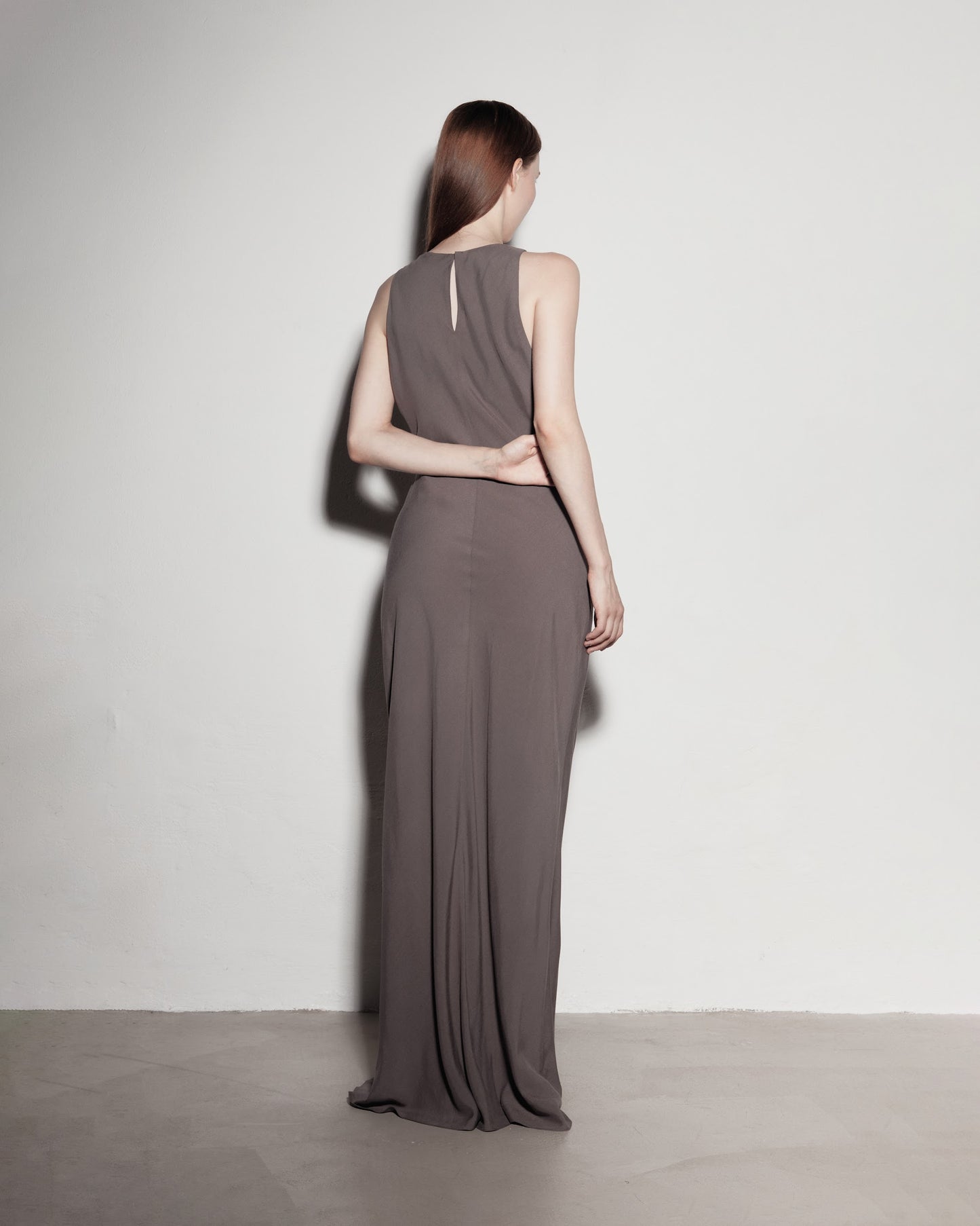"DAILY" dress. Gray