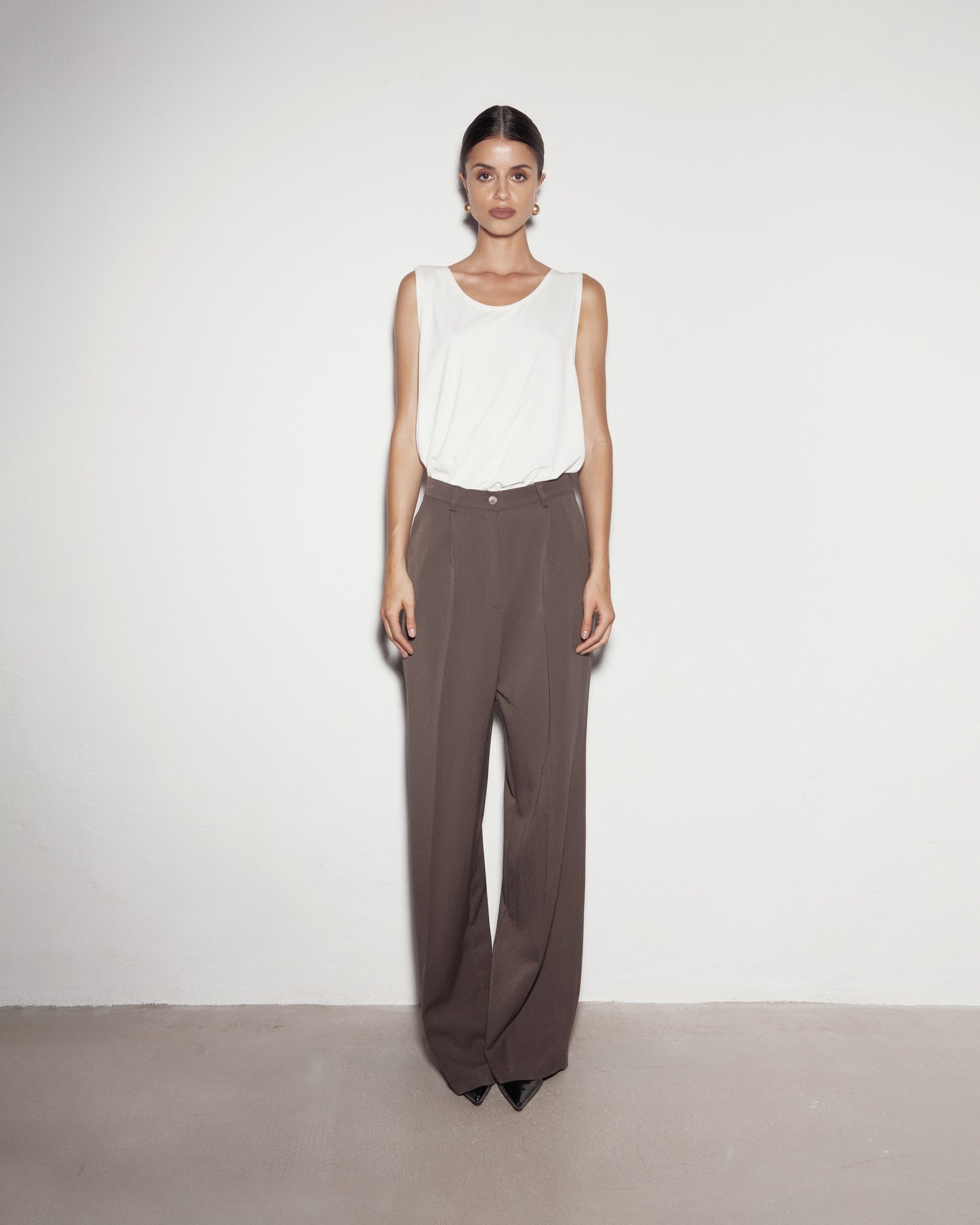 Classic pants. Brown