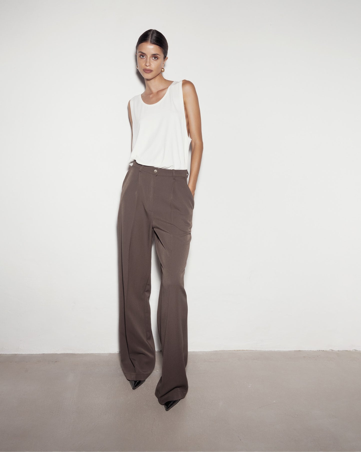 Classic pants. Brown