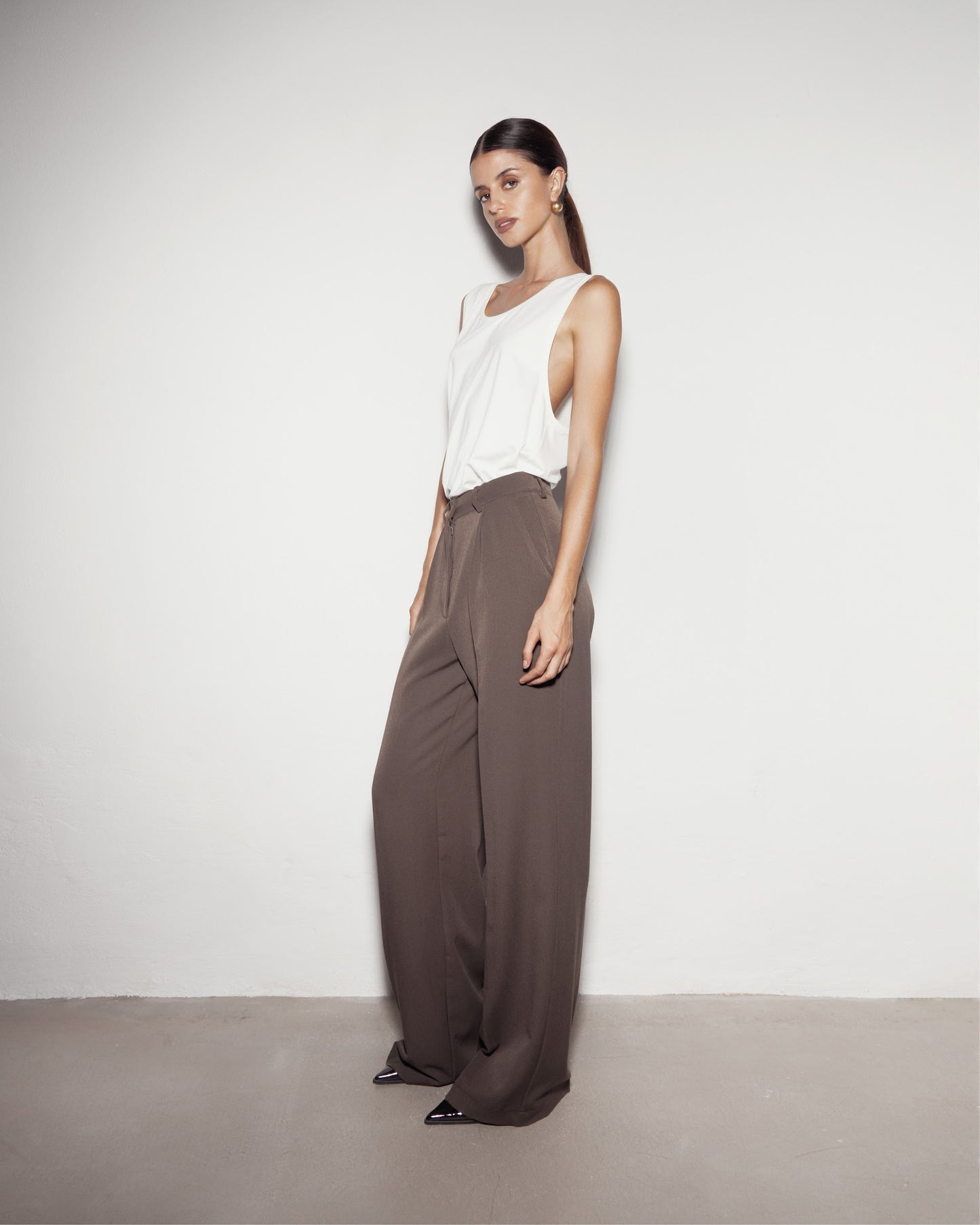 Classic pants. Brown