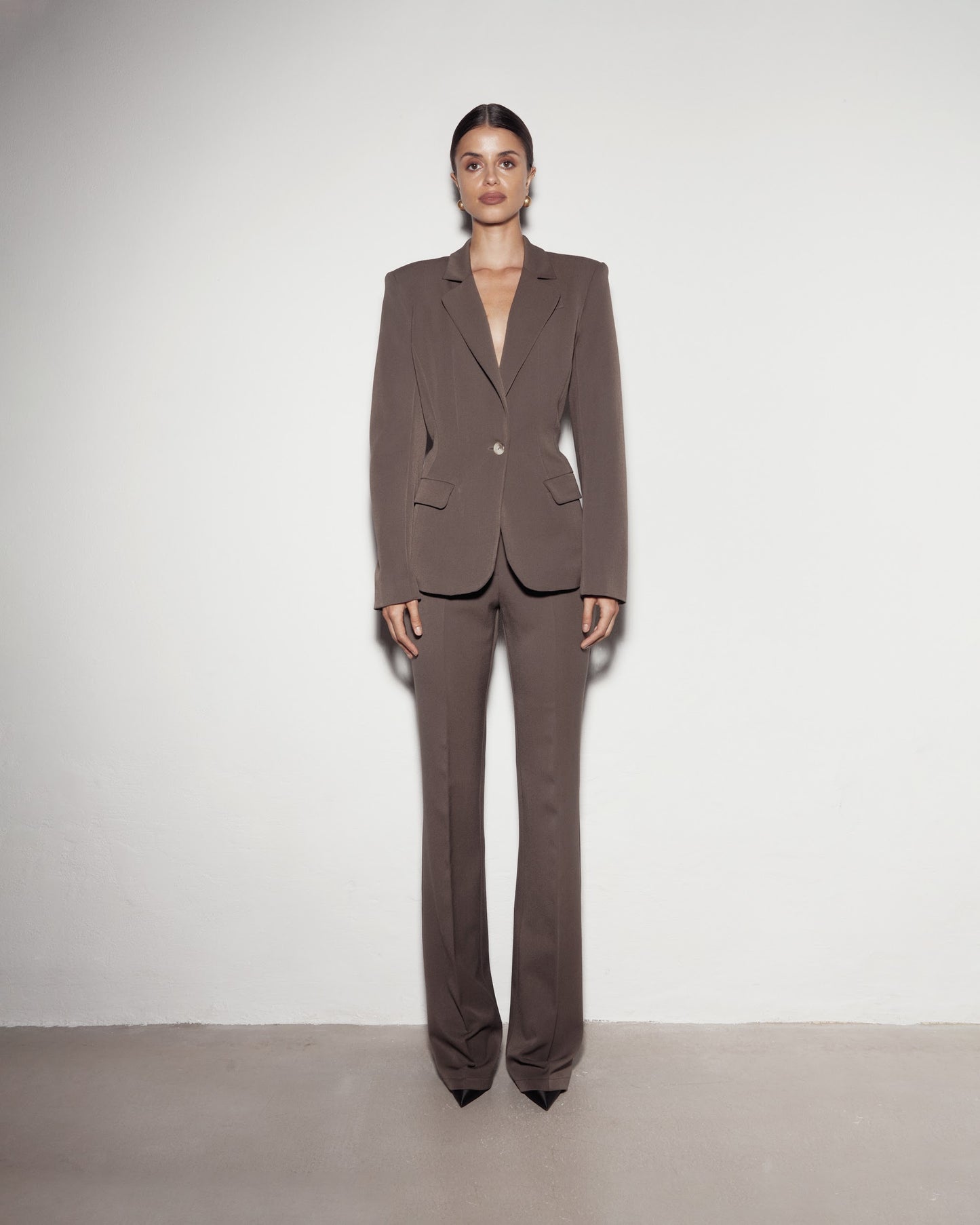 Elegant jacket. Brown