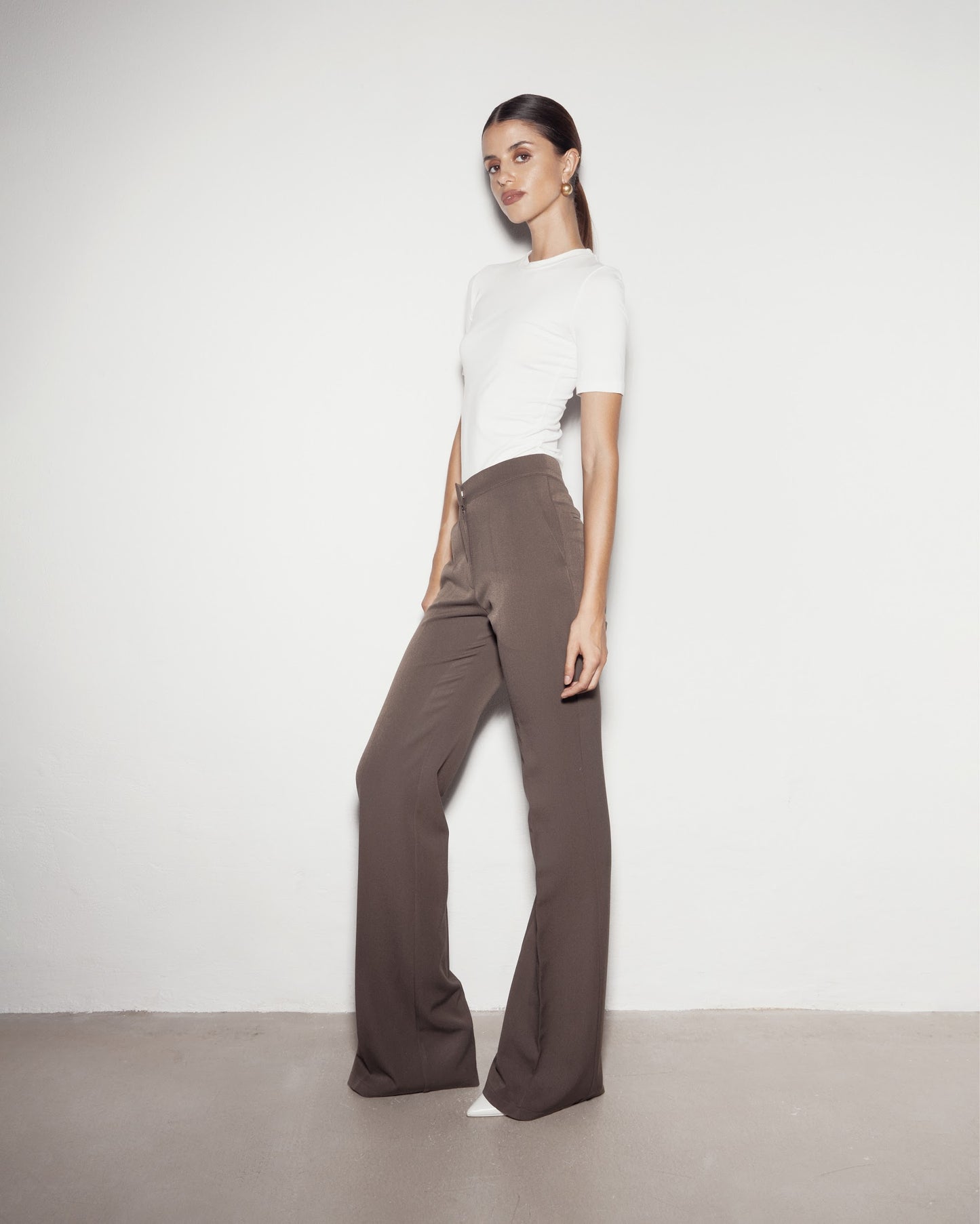 Elegant pants. Brown