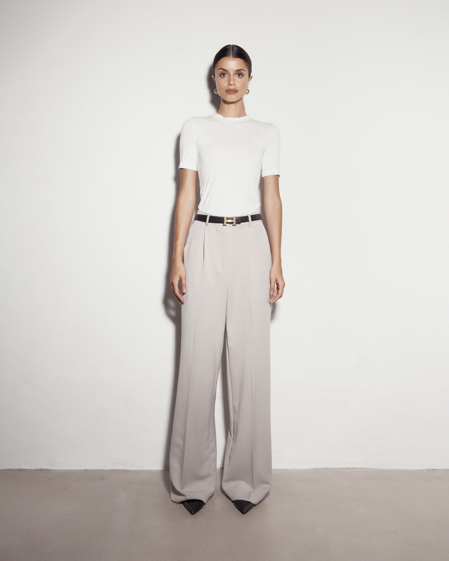 Classic pants. Beige