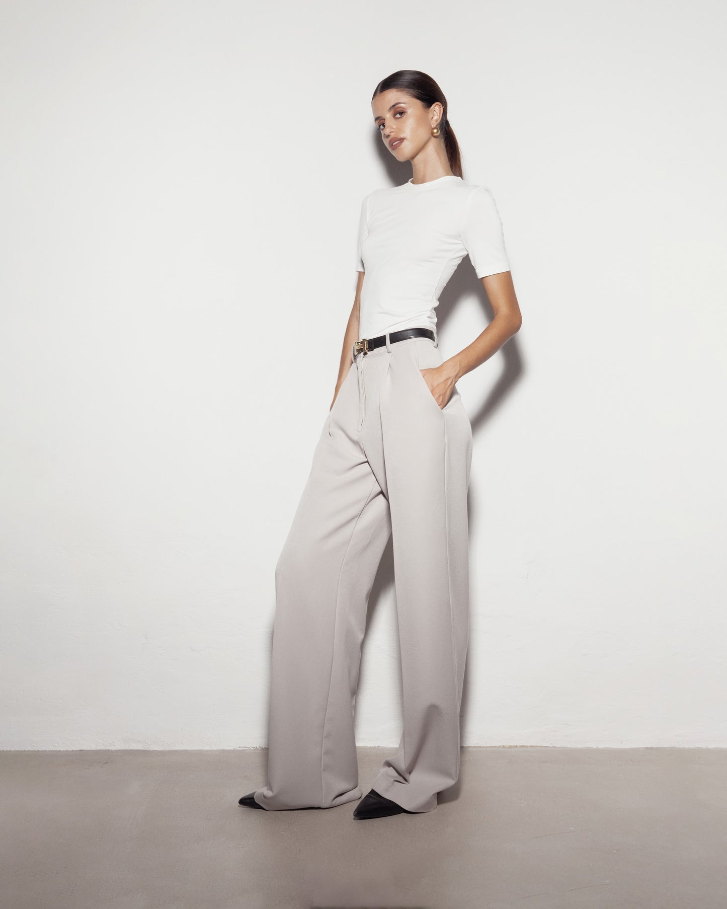 Classic pants. Beige