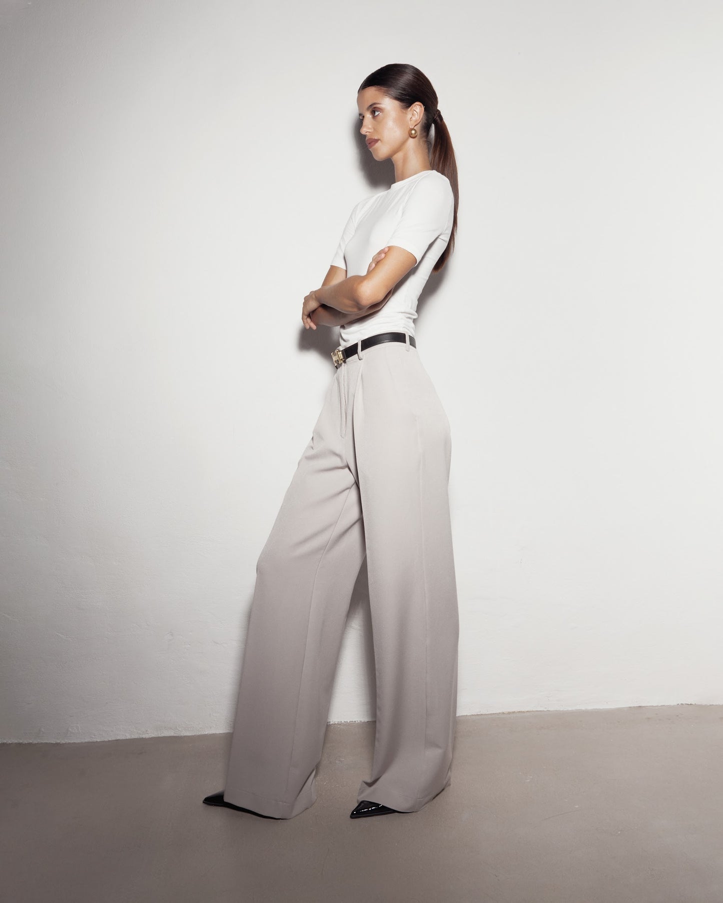 Classic pants. Beige