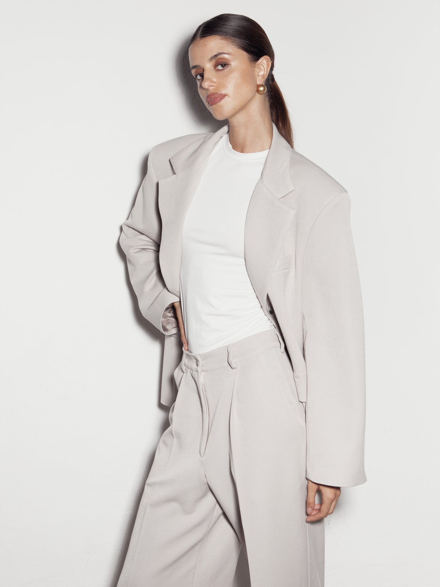 OVERSIZED SAKO. Beige