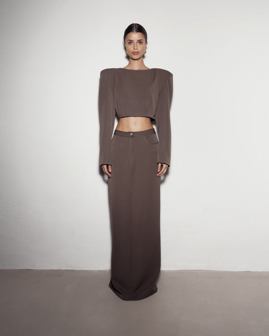"DAILY" Max skirt. Brown