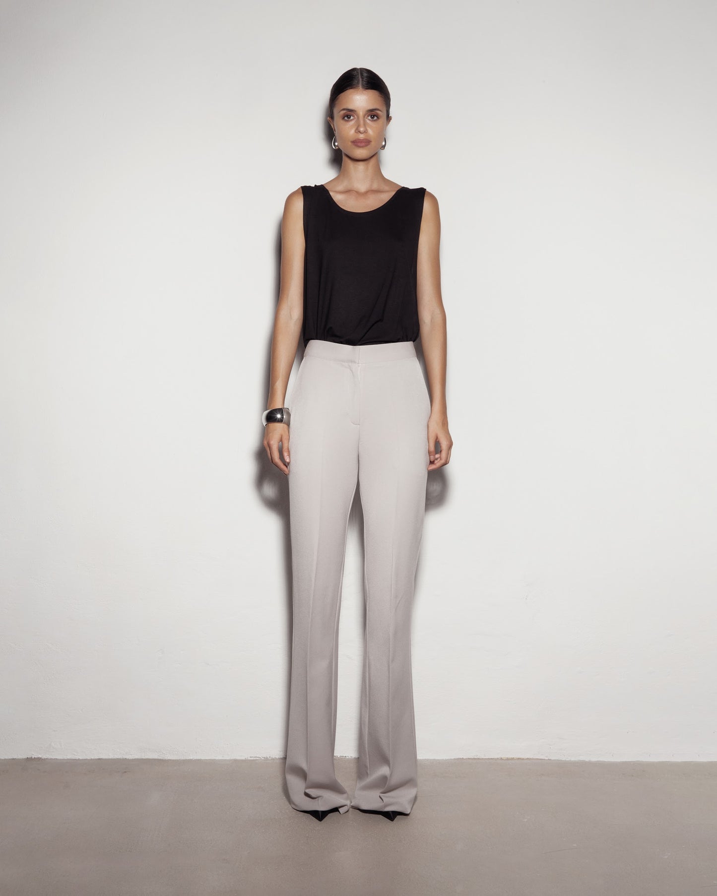 Elegant pants. Beige