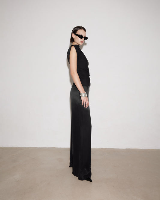 SOIRÉE PANTS. BLACK