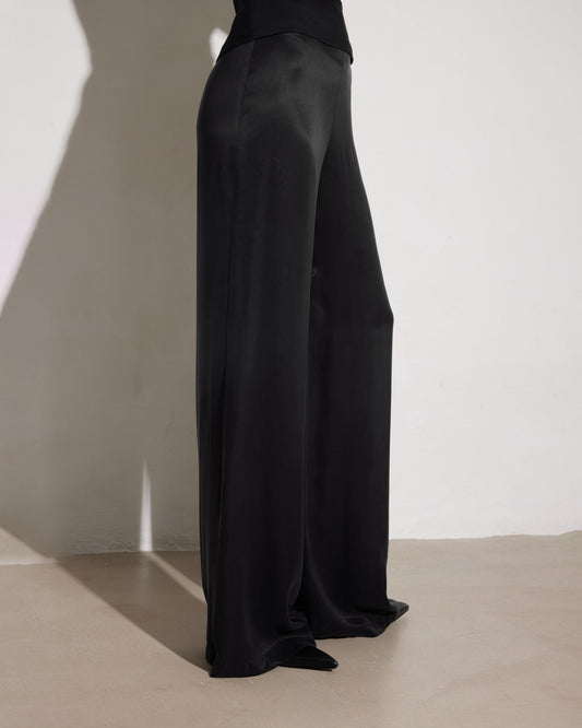 SOIRÉE PANTS. BLACK