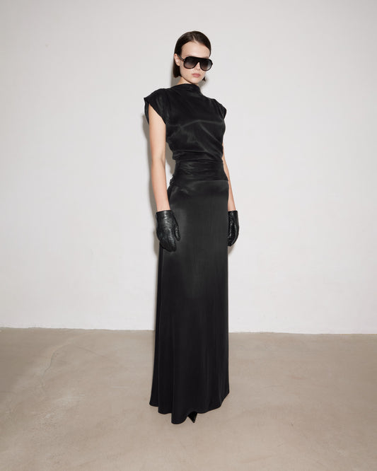 SOIRÉE SKIRT. BLACK