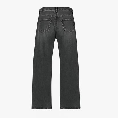 BLACK LOOSEFIT JEANS. UNISEX