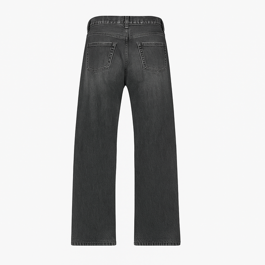 BLACK LOOSEFIT JEANS. UNISEX