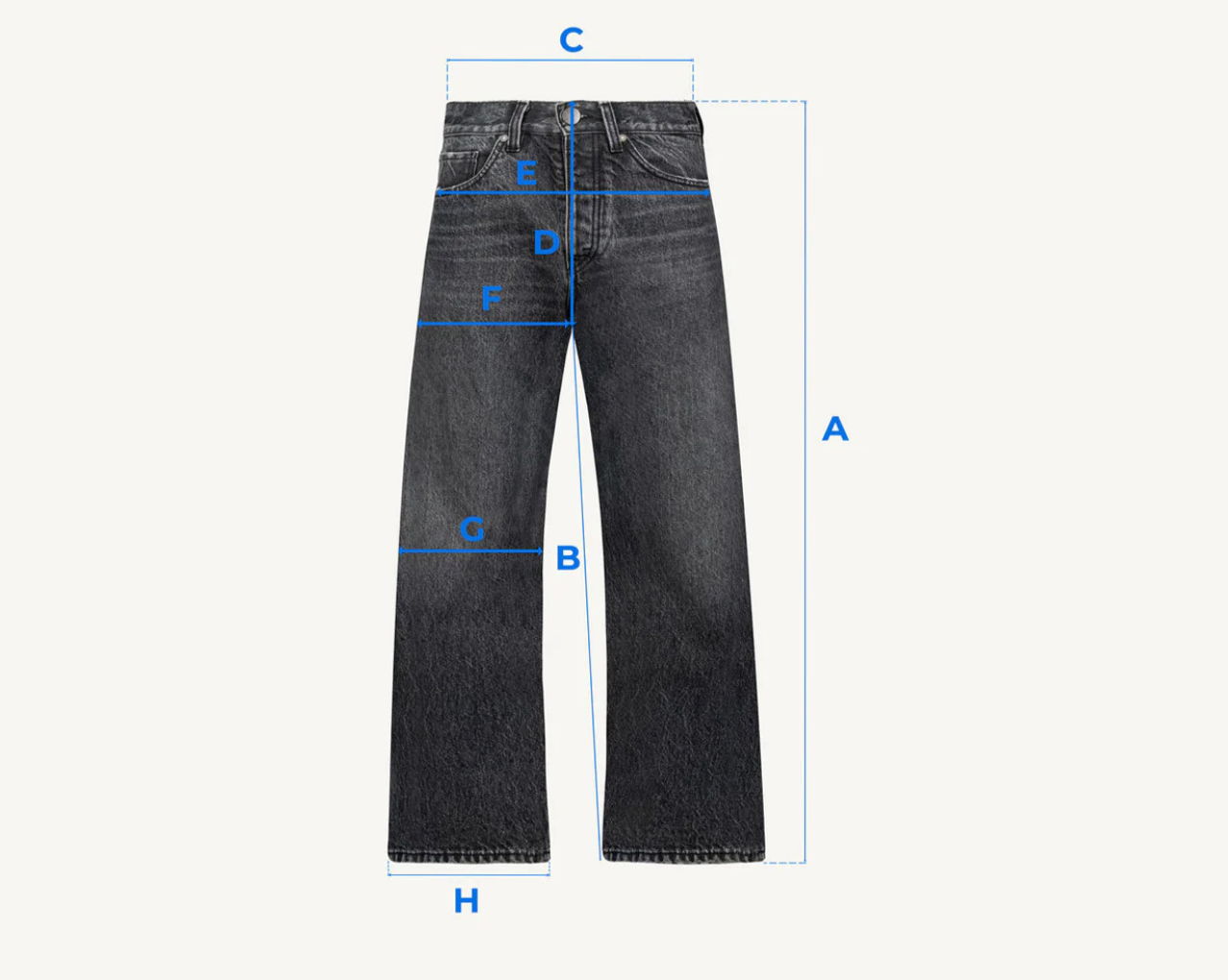 BLUE LOOSEFIT JEANS. UNISEX