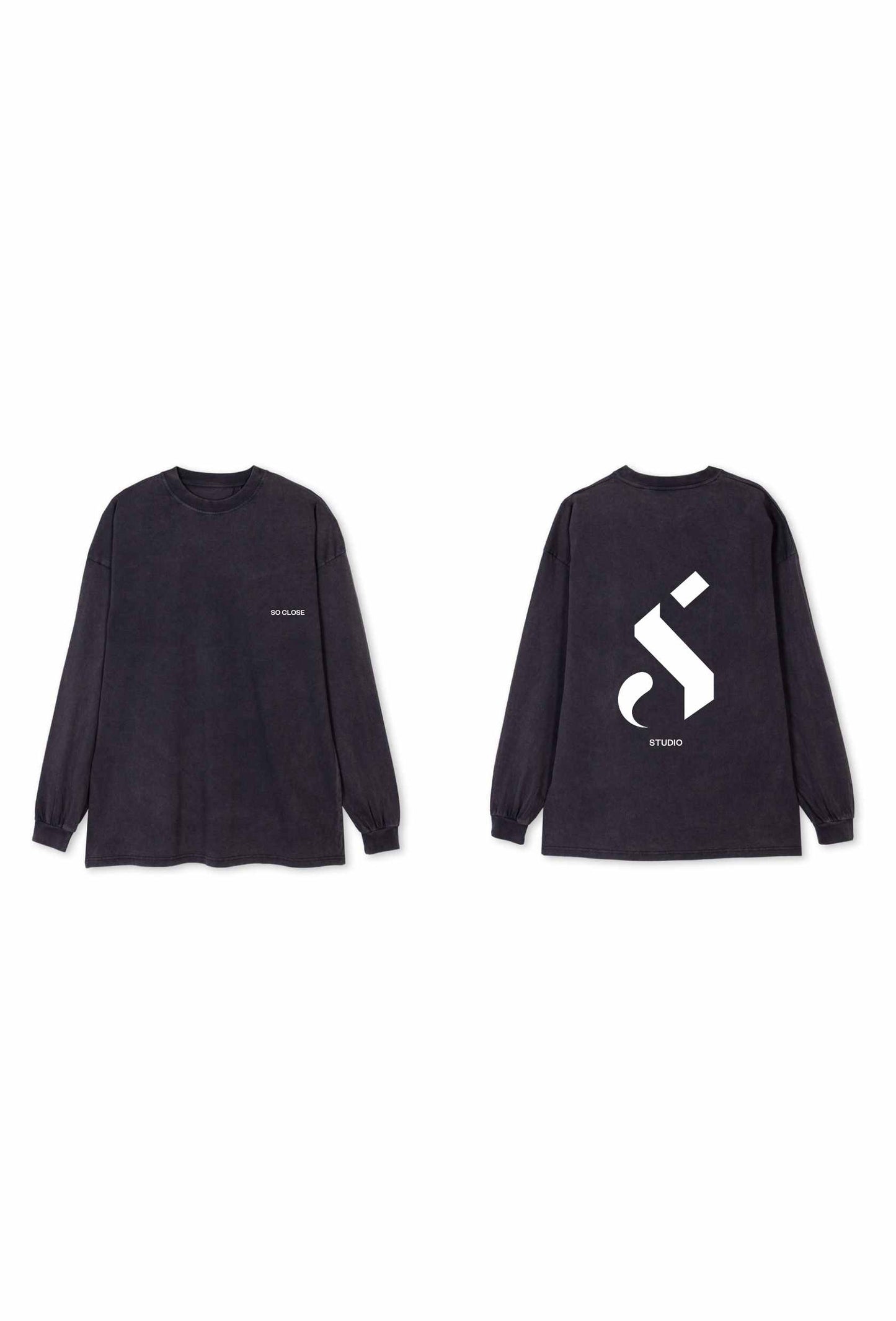 Heavyweight Washed gray longsleeve - "S"