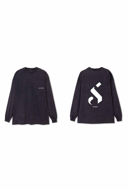 Heavyweight Washed gray longsleeve - "S"