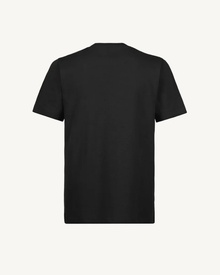 SO FAR Signature Cotton T-Shirt | BLACK