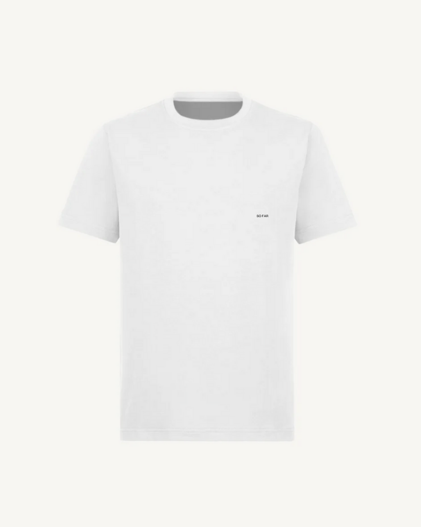 SO FAR Signature Cotton T-Shirt | WHITE