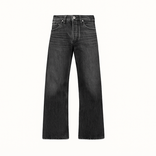 BLACK LOOSEFIT JEANS. UNISEX