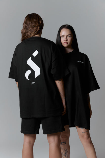 Heavyweight Black t-shirt - "S"