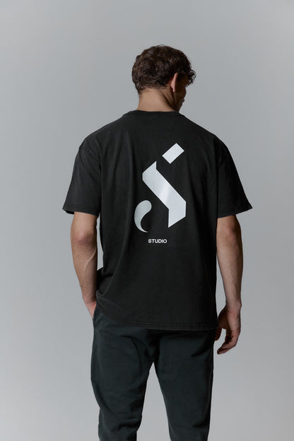 Lightweight Vintage black t-shirt - "S"