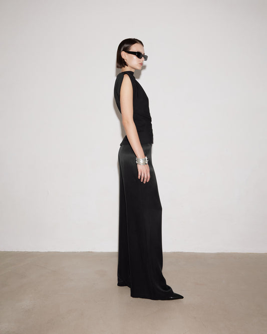 SOIRÉE PANTS. BLACK